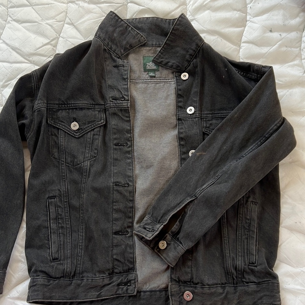 black jean jacket